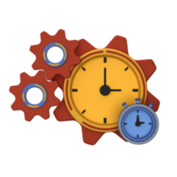 3D Icon Time Management Object png