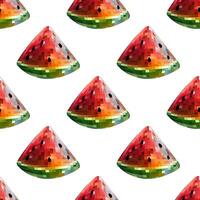 Seamless pattern disco mirror ball slice watermelon. Mosaic style vector