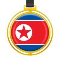 Badge with the colors of the North Korea flag png