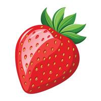 An Abstract Red Strawberry Fruit Illustration Design vector
