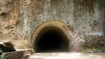 The entrance to the cave, which is located in the cave. photo