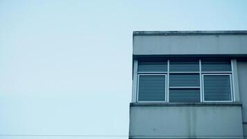 Detail of the facade of a modern office building with windows. Space for text. photo