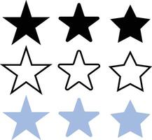 Star elements design vector