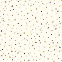 Minimalist color pluses seamless pattern. vector