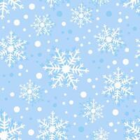 Snowflakes. Pattern with light blue background vector