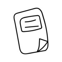 Notebook in doodle style. , on a white background vector