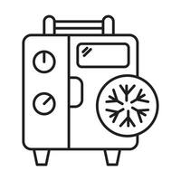 Cooling system icon on white background vector