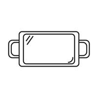 tray icon on white background vector