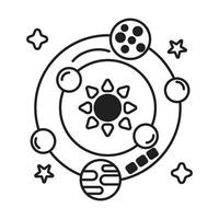 universe icon on white background vector