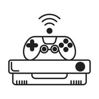 Console game icon on white background vector