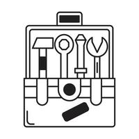 Toolbox icon on white background vector