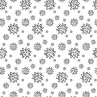 Seamless drawing with bacteria doodles. The bacteria are depicted in different sizes using prickly tendrils and funny lines. the drawing is made in monochrome style. Dynamic and fun design vector