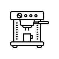 coffee maker icon in line style vector