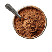 Cocoa powder in measuring cup png