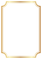 golden frame with curved corners Divide two lines for the picture frame. png