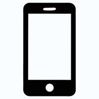 smart phone silhouette art, contemporary and dynamic tech graphics vector
