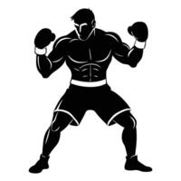 boxing poses illustration, comprehensive and precise combat stance designs vector