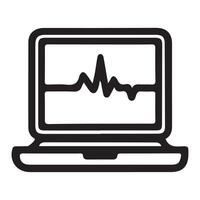 monitor with cursor vector
