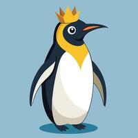 penguin on a white background vector
