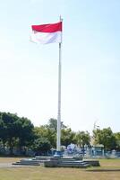 Pride of the Nation with The Indonesian Flag Soaring photo