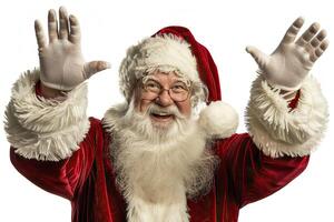 Santa Claus on white background. photo