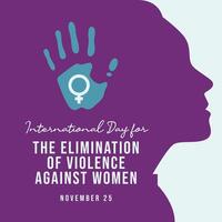 International Day for the Elimination of Violence against Women design template good for celebration usage. flat design. eps 10. vector