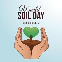 World Soil Day design template good for celebration usage. World Soil Day design. flat design. eps 10. vector