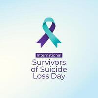 International Survivors of Suicide Loss Day design template good for celebration usage. International Survivors of Suicide Loss Day design. flat design. eps 10. vector
