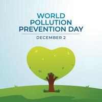 World Pollution Prevention Day design template good for celebration usage. World Pollution Prevention Day design. flat design. eps 10. vector
