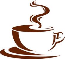 cup of steaming coffee vector