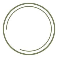 Simple Circle Continuous Line with Modern Font - Brand Name Design vector