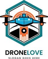 drone logo icon design done sample idea template vector