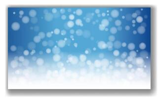 Abstract image displaying a blue and white bokeh light effect on a gradient background. The blurred circles create a soft and dreamy atmosphere. Concept of festive or magical ambiance vector
