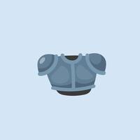 iron armor in flat design. vector