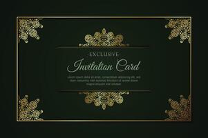 luxury invitation background style ornamental pattern vector