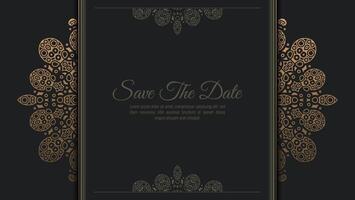 luxury invitation background style ornamental pattern vector