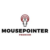 Mouse Pointer Icon Logo Template Illustration Design vector
