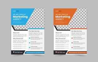 Corporate business flyer template design, creative marketing flyer and brochure design vector