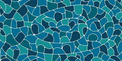 Plump mosaic stone pattern, rounded paving floor vector