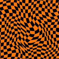 Halloween background, optical psychedelic pattern vector