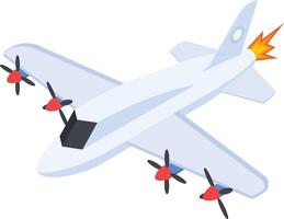 Propeller Plane in Flight vector