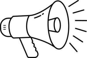 Megaphone Line Icon vector