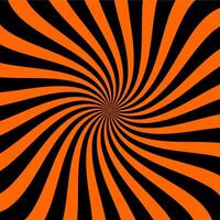 Psychedelic Halloween spiral pattern, illusion vector