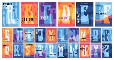 Psychedelic y2k groovy alphabet typography font vector