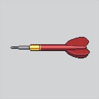 Pixel art illustration Darts. Pixelated Arrow Target. Darts Arrow Target pixelated for the pixel art game and icon for website and game. old school retro. vector