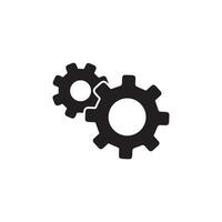 Settings icon set. mechanism cog wheel symbol. engineering mechanical gear sign. vector