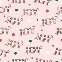 Christmas pattern with the word joy. graphics vector