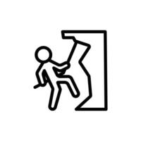 People Climbing icon vector