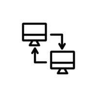 Local network icon vector