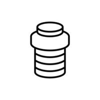 Cork wine icon vector